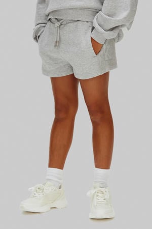 sweatshort grijs melange