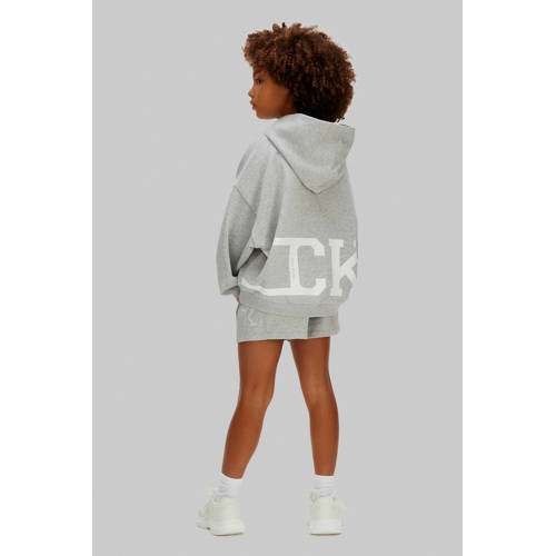 Calvin Klein sweatshort grijs melange Korte broek Logo - maat 176 afbeelding