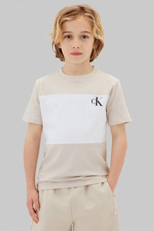 T-shirt - beige/zwart (set van 2)