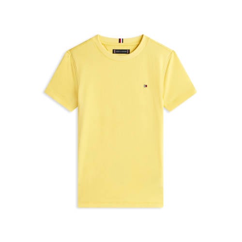 Tommy Hilfiger T-shirt geel Jongens Katoen Ronde hals Effen - maat 98 afbeelding
