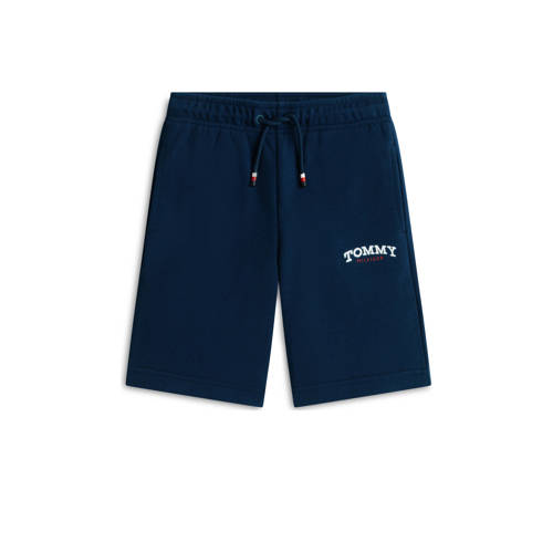 Tommy Hilfiger sweatshort donkerblauw Korte broek Effen - maat 116 afbeelding