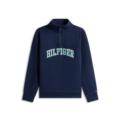 Tommy Hilfiger sweater donkerblauw Logo - maat 110 afbeelding