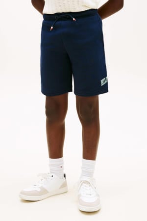 wide leg sweatshort donkerblauw