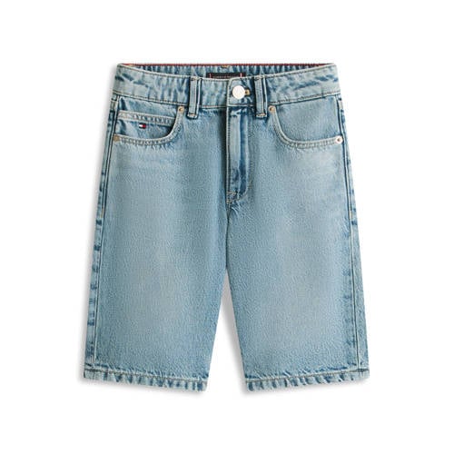 Tommy Hilfiger straight denim short medium blue denim Korte broek Blauw Jongens Katoen - maat 110 afbeelding