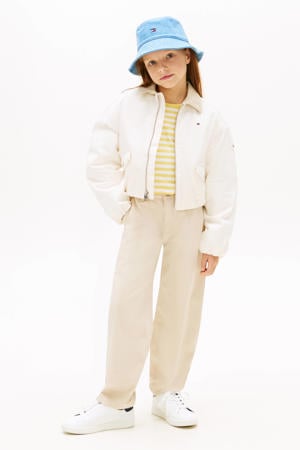 barrel casual broek beige
