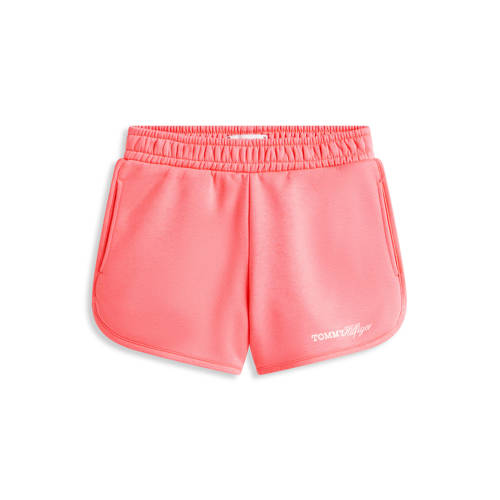 Tommy Hilfiger sweatshort roze Korte broek Tekst - maat 164 afbeelding