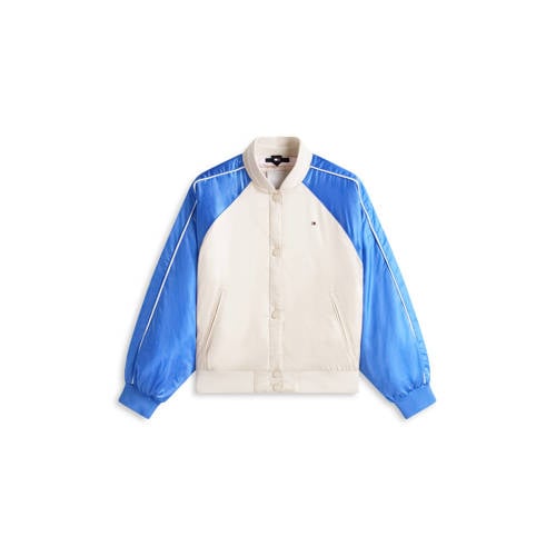 Tommy Hilfiger bomberjack ecru Jas Meisjes Nylon Ronde hals Meerkleurig - maat 176 afbeelding