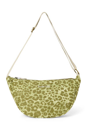 crossbody tas Leopard Cotton groen