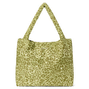 luiertas Leopard Cotton Mom Bag groen