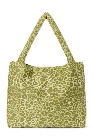 luiertas Leopard Cotton Mom Bag groen