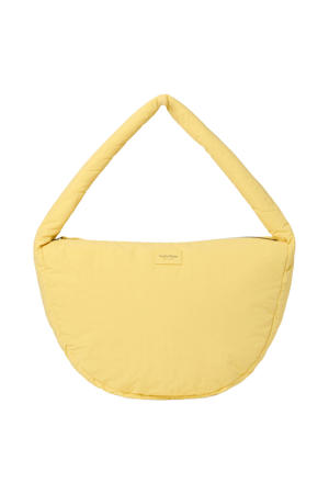 crossbody tas Textured Puffy geel