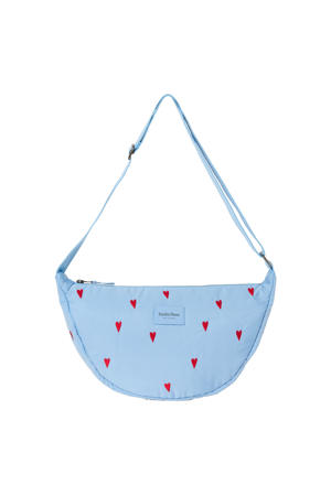crossbody tas Puffy Hearts blauw