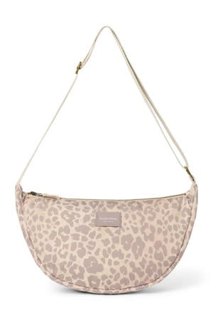 crossbody tas Leopard Puffy beige