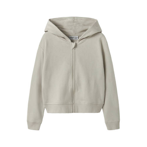 NAME IT KIDS sweatvest beige Effen - maat 158/164 | Vest van NAME IT afbeelding