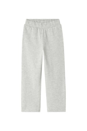 straight casual broek lichtgrijs