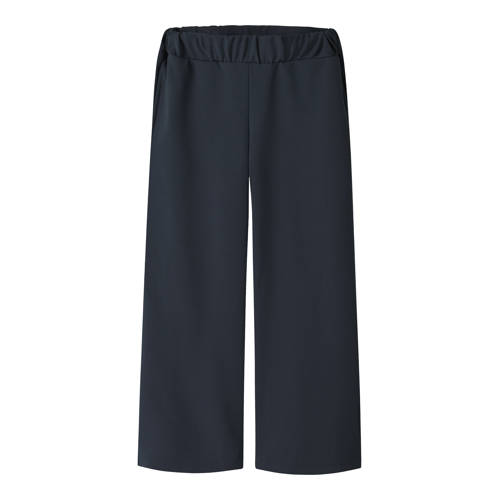 NAME IT KIDS wide leg casual broek donkerblauw Meisjes Polyester Effen - maat 164 afbeelding