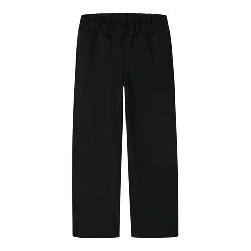 NAME IT KIDS wide leg casual broek zwart Meisjes Polyester Effen - maat 134 afbeelding