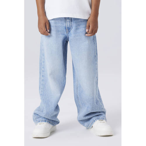 NAME IT KIDS straight leg jeans light blue denim Blauw Effen - maat 164 afbeelding