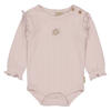 LEVV Newborn romper roze ajour
