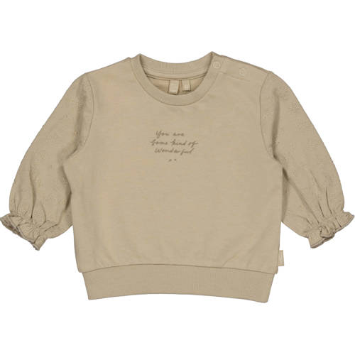 LEVV Newborn longsleeve bruin Meisjes Katoen Ronde hals Effen - maat 56 afbeelding