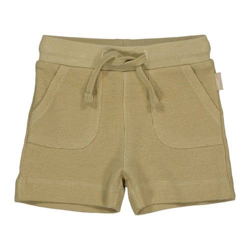 LEVV Newborn regular sweatshort groen Korte broek Jongens Katoen Effen - maat 74 afbeelding