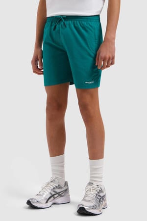 polyester zwemshort met logo groen