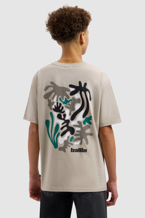T-shirt met backprint beige
