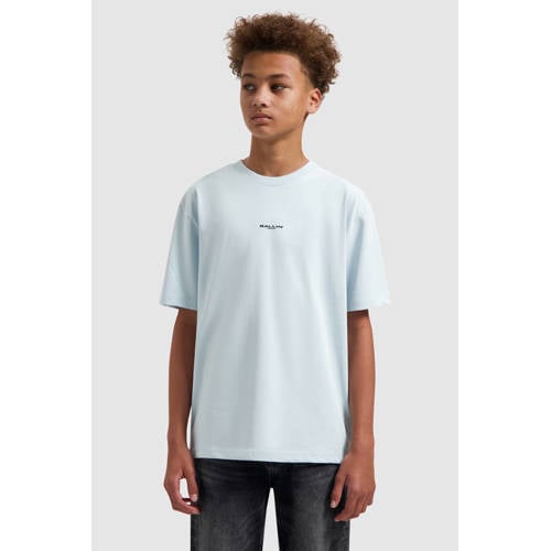 Ballin T-shirt met backprint lichtblauw Jongens Katoen Ronde hals Backprint - maat 176 afbeelding