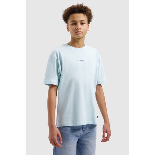 Ballin T-shirt met backprint lichtblauw Jongens Katoen Ronde hals Backprint - maat 176 afbeelding
