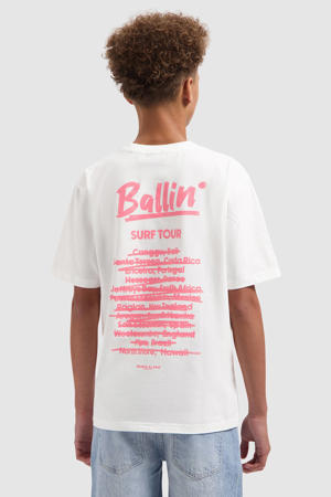 T-shirt met backprint wit
