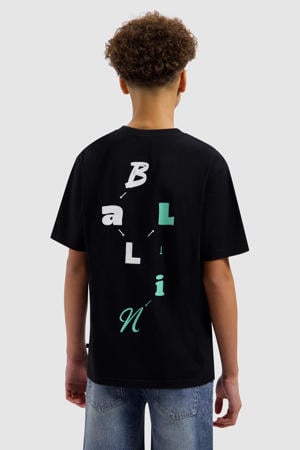 T-shirt met backprint zwart