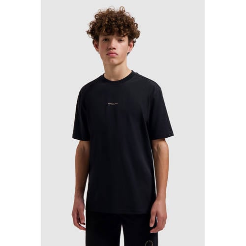 Ballin T-shirt met backprint zwart Jongens Katoen Ronde hals Backprint - maat 152 afbeelding