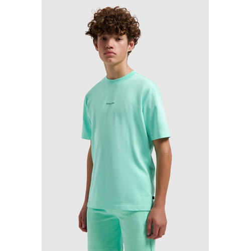 Ballin T-shirt met backprint mintgroen Jongens Katoen Ronde hals Backprint - maat 164 afbeelding