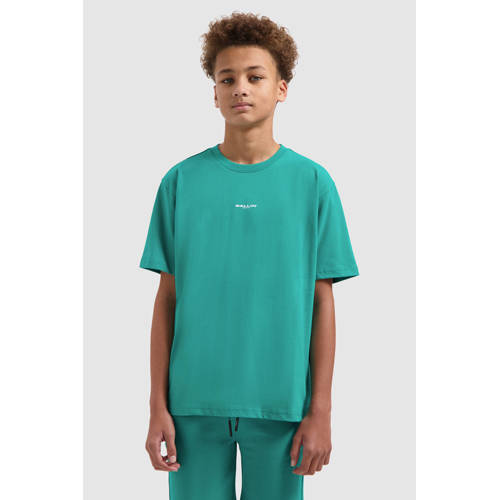 Ballin T-shirt met backprint groen Jongens Katoen Ronde hals Backprint - maat 164 afbeelding