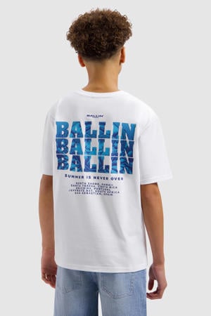 T-shirt met backprint wit