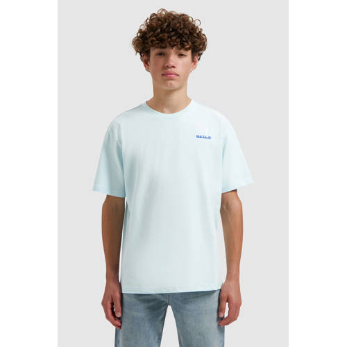 Ballin T-shirt met backprint lichtblauw Jongens Katoen Ronde hals Backprint - maat 152 afbeelding