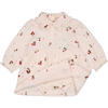 QPI Newborn blousejurk met ruches lichtroze