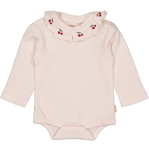 QPI Newborn romper lichtroze Meisjes Katoen Ronde hals Effen - maat 56 afbeelding
