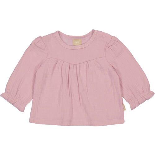 QPI Newborn longsleeve roze Meisjes Katoen Ronde hals Effen - maat 56 afbeelding