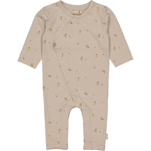 QPI Newborn boxpak lichtbruin Jongens Stretchkatoen Ronde hals All over print - maat 62 afbeelding