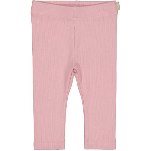 QPI Newborn slim legging roze Meisjes Stretchkatoen Effen - maat 68 afbeelding
