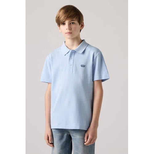 Levi's polo blauw Jongens Katoen Polokraag Effen - maat 152 afbeelding