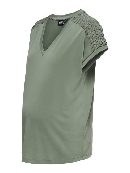 groene zwangerschaps t-shirts dames
