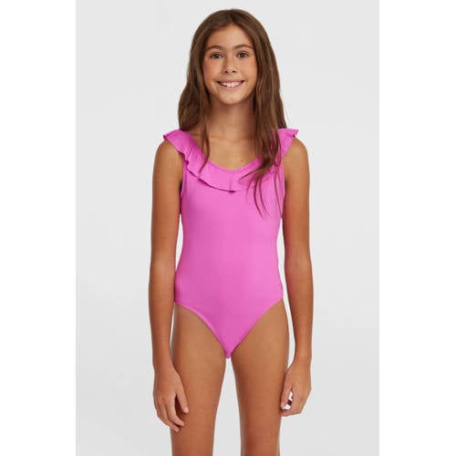 O'Neill badpak Tropics met ruches roze Meisjes Polyamide All over print - maat 152 afbeelding