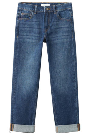 tapered jeans dark blue denim