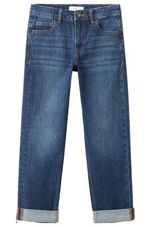 tapered jeans dark blue denim