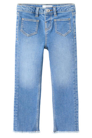 flared jeans medium blue denim