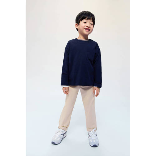 Mango Kids chino beige Broek Jongens Katoen Effen - maat 98 afbeelding