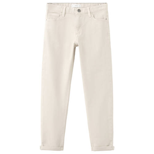 Mango Kids casual broek beige Meisjes Stretchkatoen Effen - maat 164 afbeelding