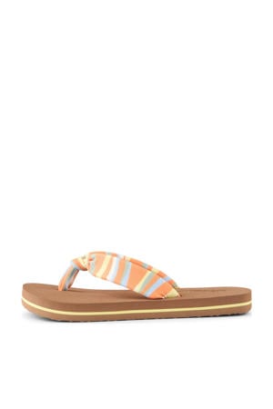 teenslippers oranje multi